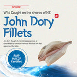 John Dory Skin-on Fillets (500-550g/300-390g/200-290g) NZ FISH