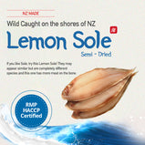 Semi Dried NZ Lemon Sole (500-550g/175-200g) NZ FISH